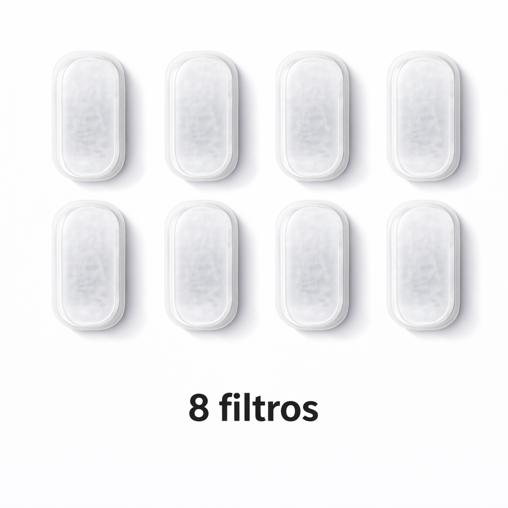 Pack de 8 Filtros de Repuesto para Fuente de Agua 2,2 L