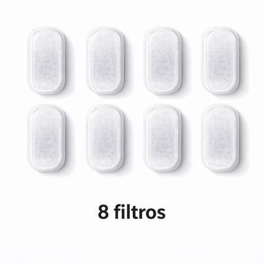 Pack de 8 Filtros de Repuesto para Fuente de Agua 2,2 L