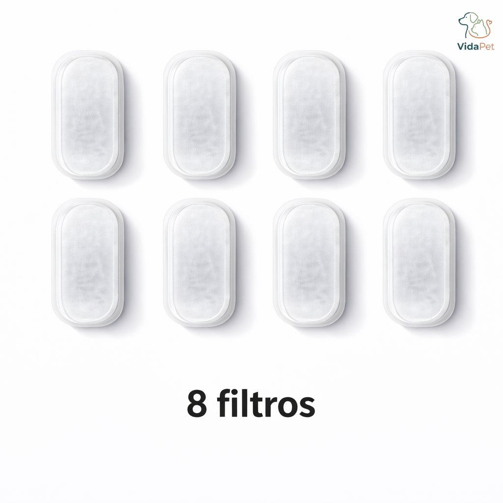 Pack de 8 filtros para fuente de agua 2,2 L