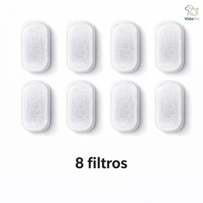 Pack de 8 filtros para fuente de agua 2,2 L