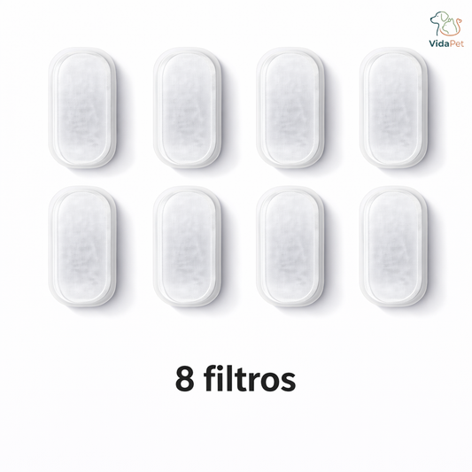 Pack de 8 filtros para fuente de agua 2,2 L